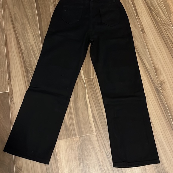 Black High Rise Jeans with Butterfly Embroidery - Picture 7 of 8